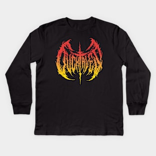 McDuck (Gradient) - Death Metal Logo Kids Long Sleeve T-Shirt